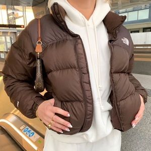 NORTHFACE NUPTSE BROWN PUFFER